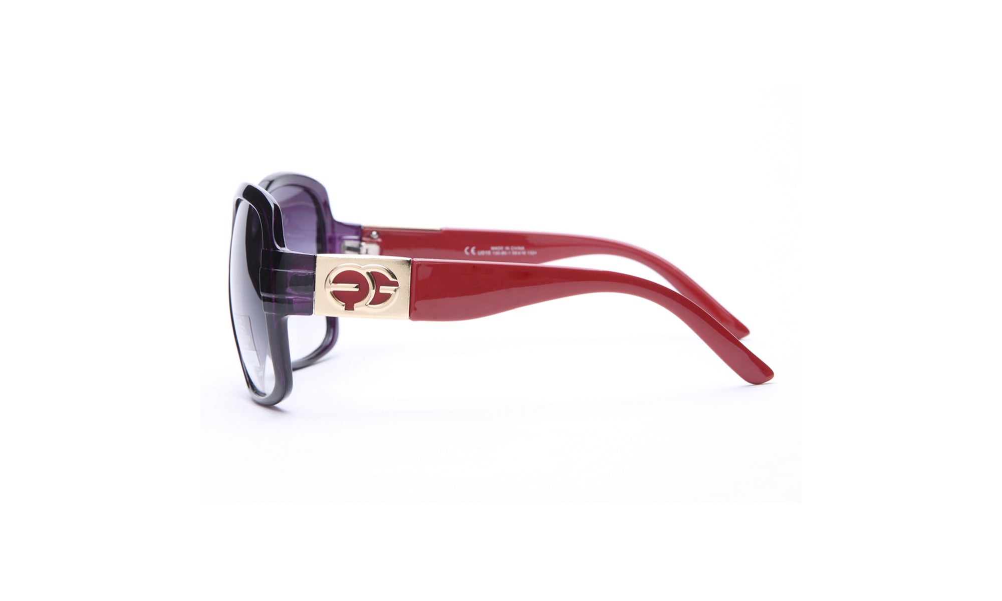Dasein Fashion Round Box Frame Sunglasses with Outline Accent UV Polarized