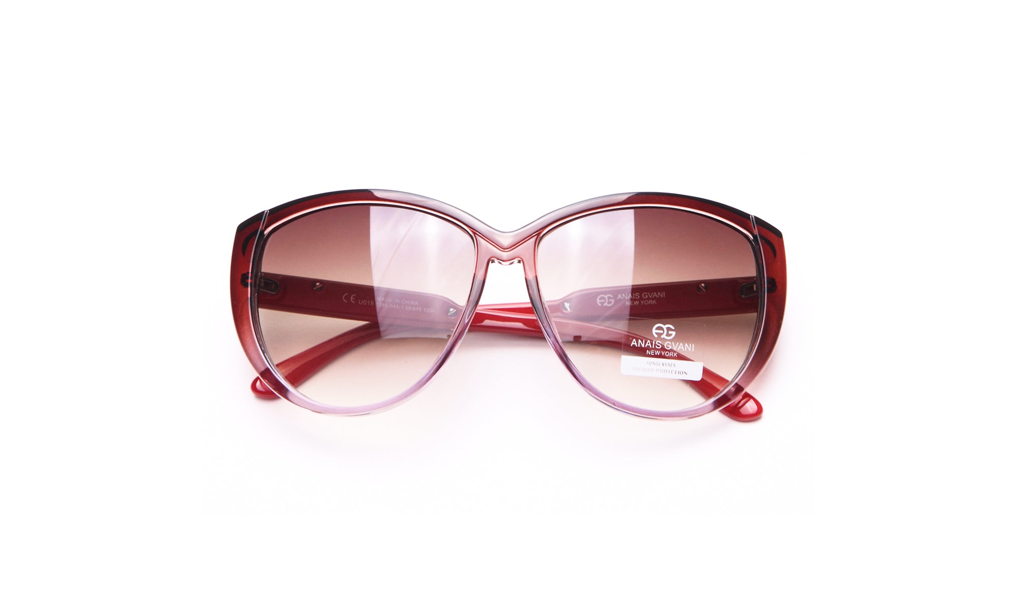 Dasein Classic Round Sunglasses with Soft Pointy Angles and Side Metallic Accent