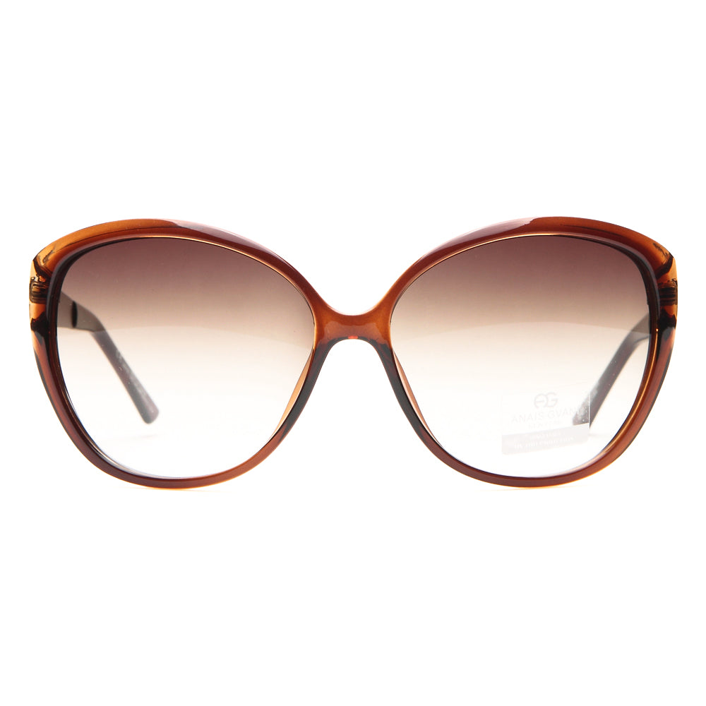 Dasein Oversized Fashion Sunglasses with Quilt-like Texture Design on Side