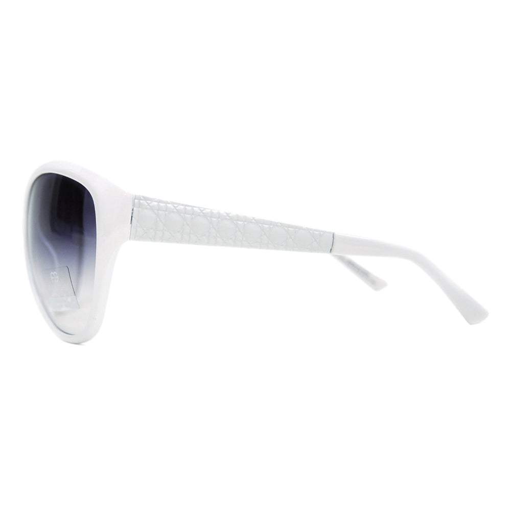 Dasein Oversized Fashion Sunglasses with Quilt-like Texture Design on Side