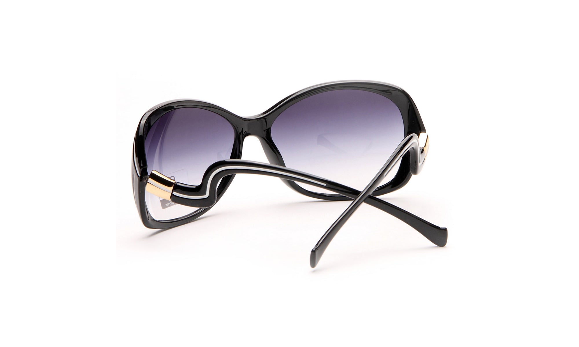 Dasein Fashion Outlined Sunglasses with Curvy Details