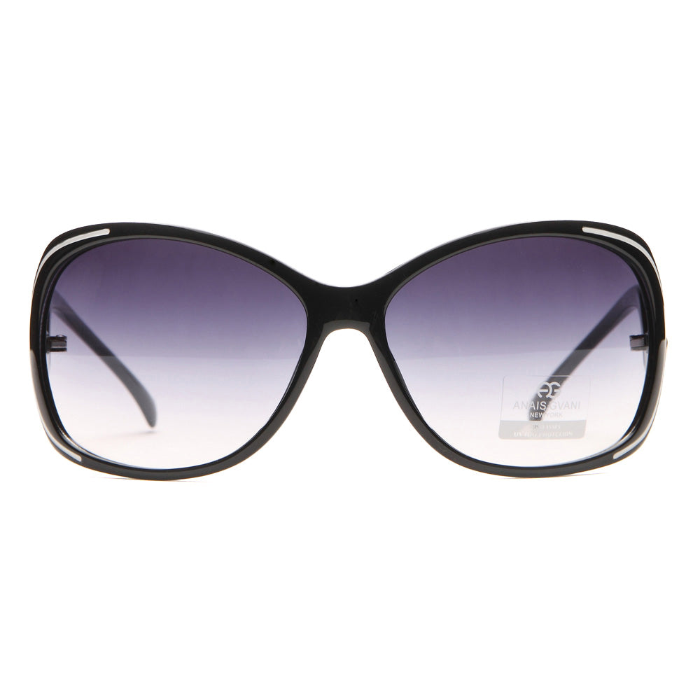 Dasein Fashion Outlined Sunglasses with Curvy Details