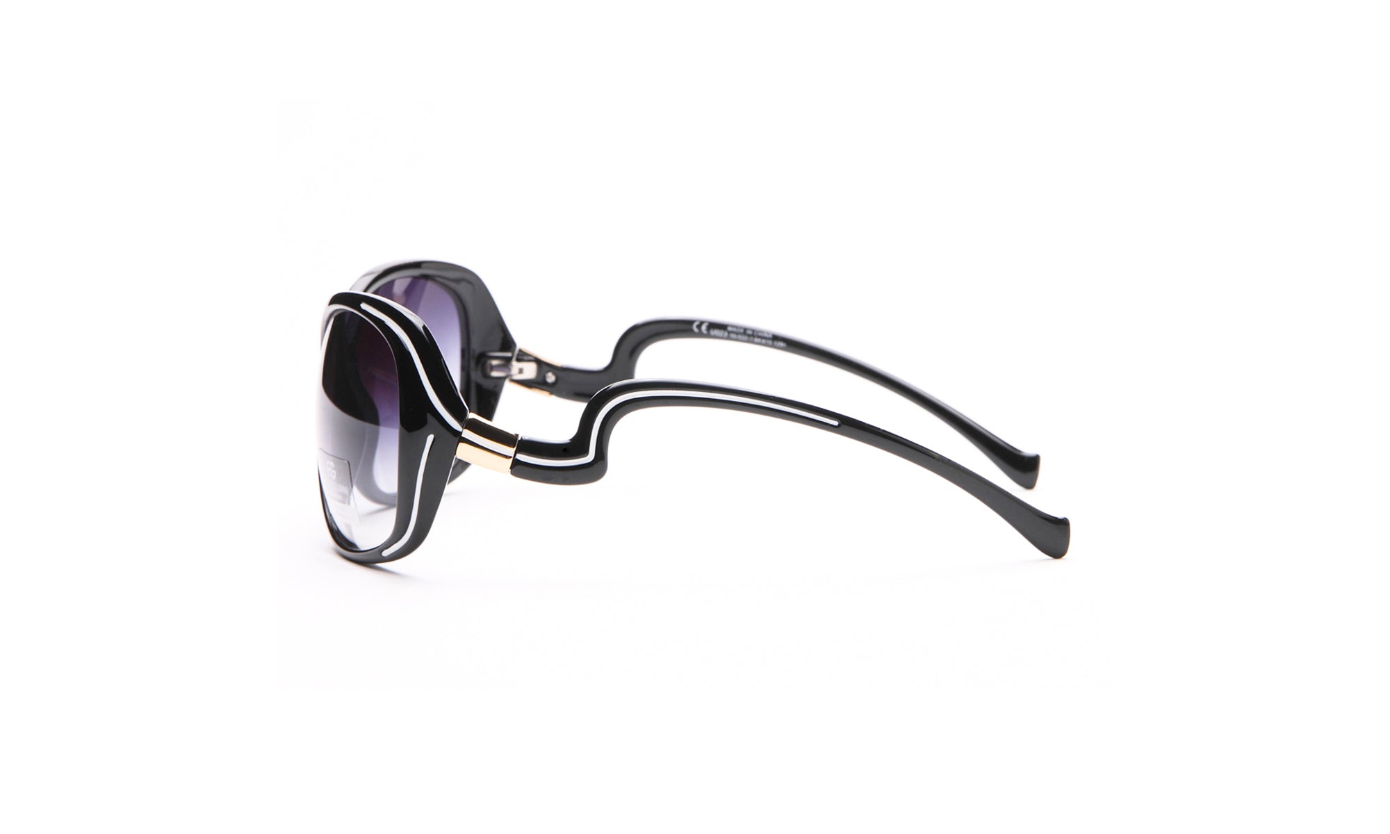 Dasein Fashion Outlined Sunglasses with Curvy Details