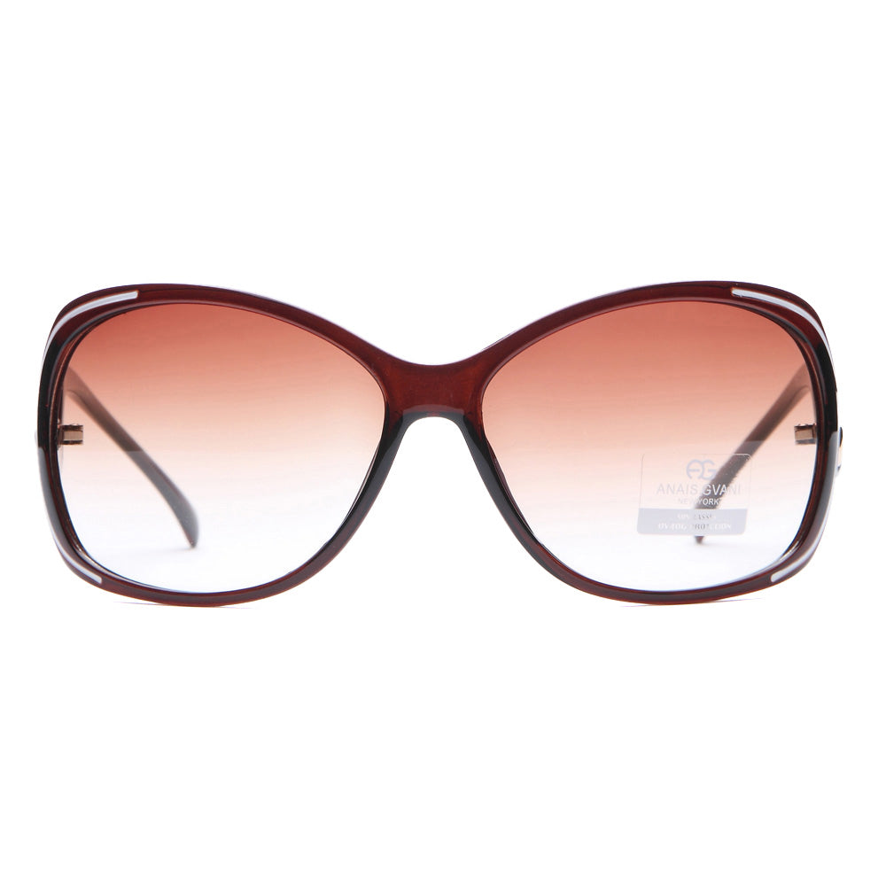Dasein Fashion Outlined Sunglasses with Curvy Details
