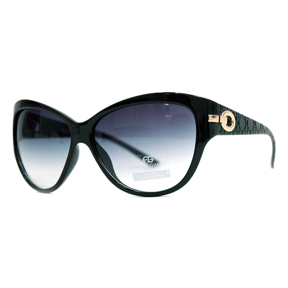 Dasein Feminine Fashion Sunglasses with Quilt-like Texture Design on Side