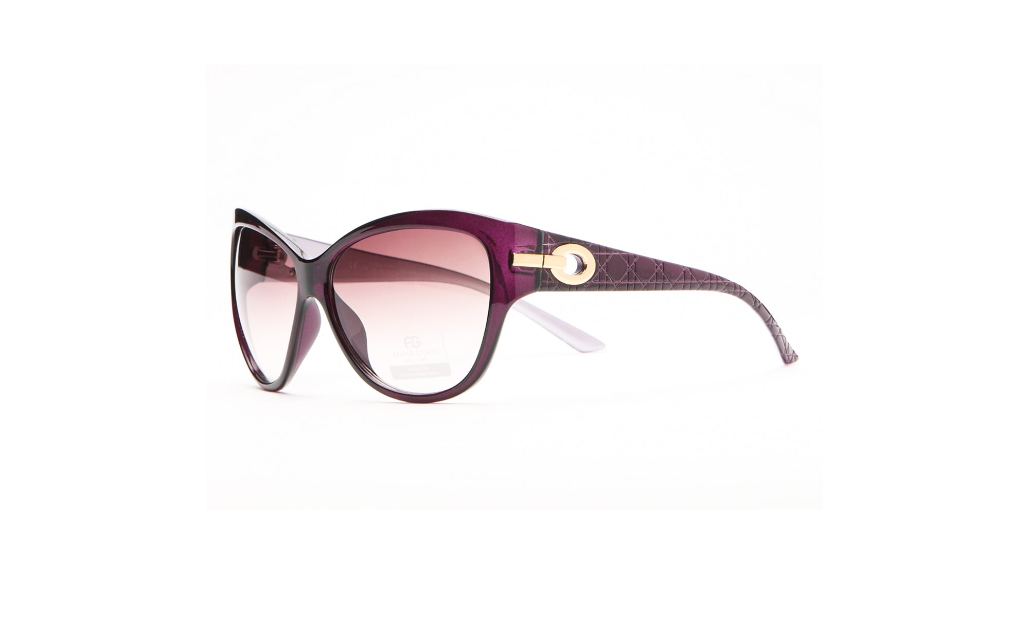 Dasein Feminine Fashion Sunglasses with Quilt-like Texture Design on Side