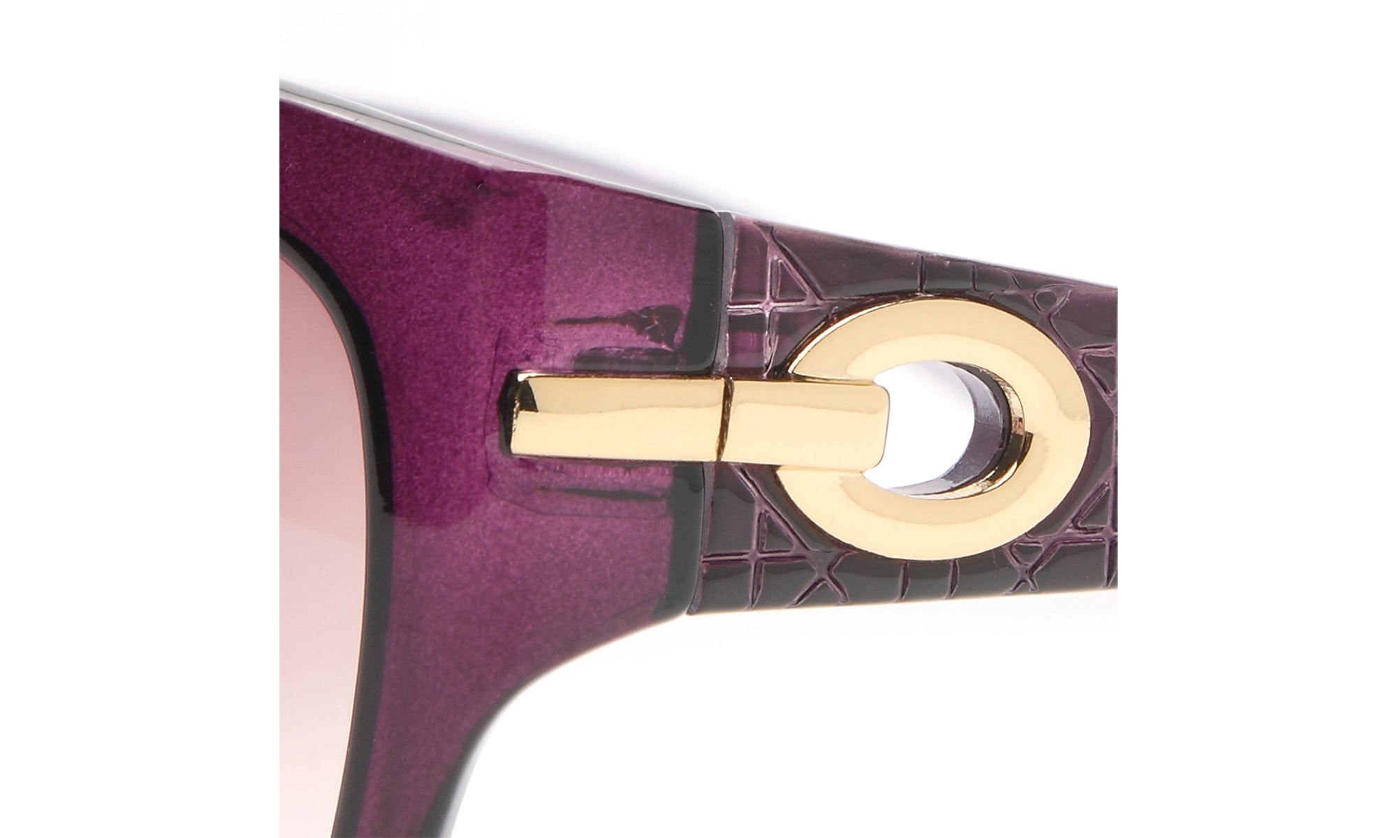 Dasein Feminine Fashion Sunglasses with Quilt-like Texture Design on Side