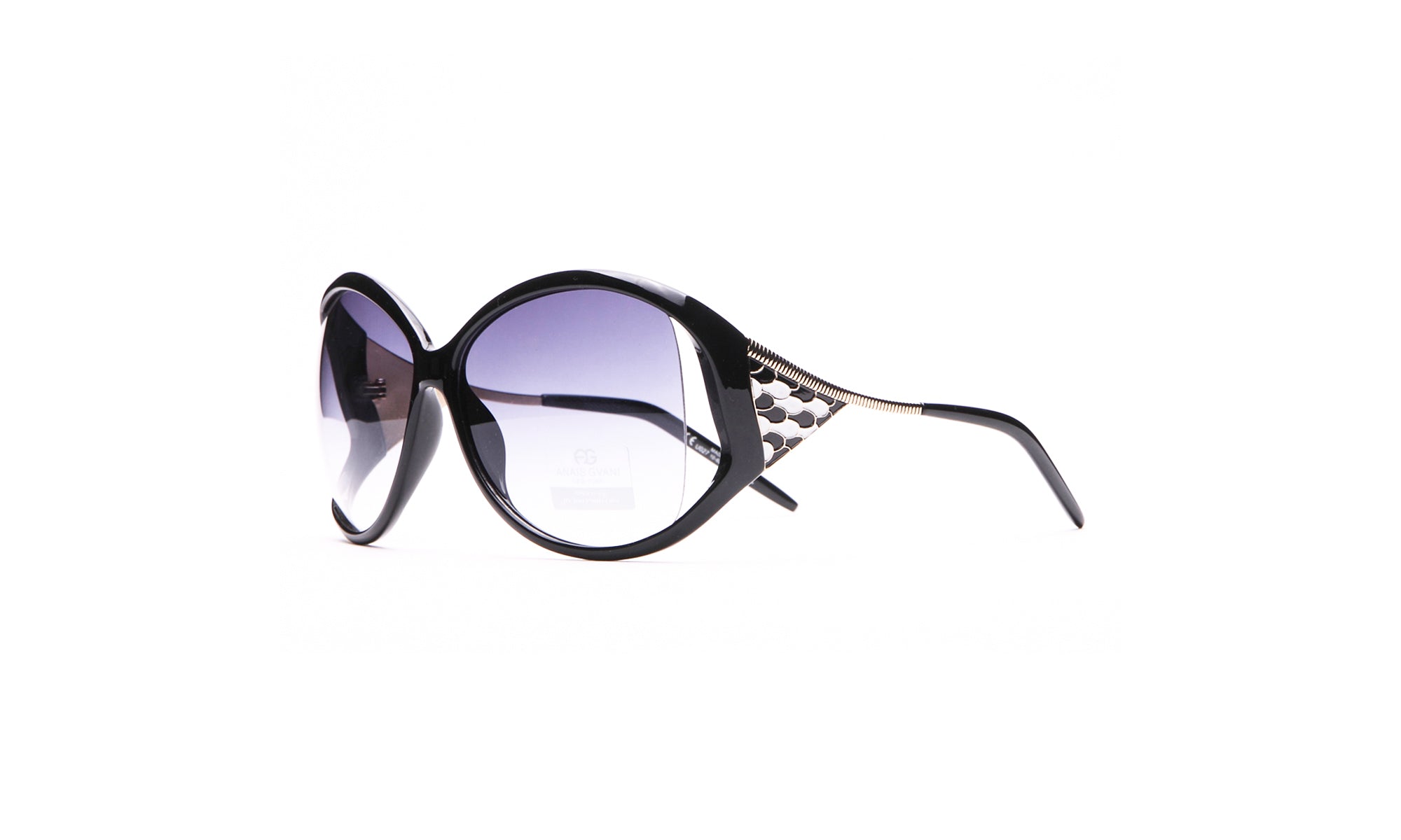 Dasein Feminine Fashion Oversized Sunglasses with Pop Out Mosaic Design
