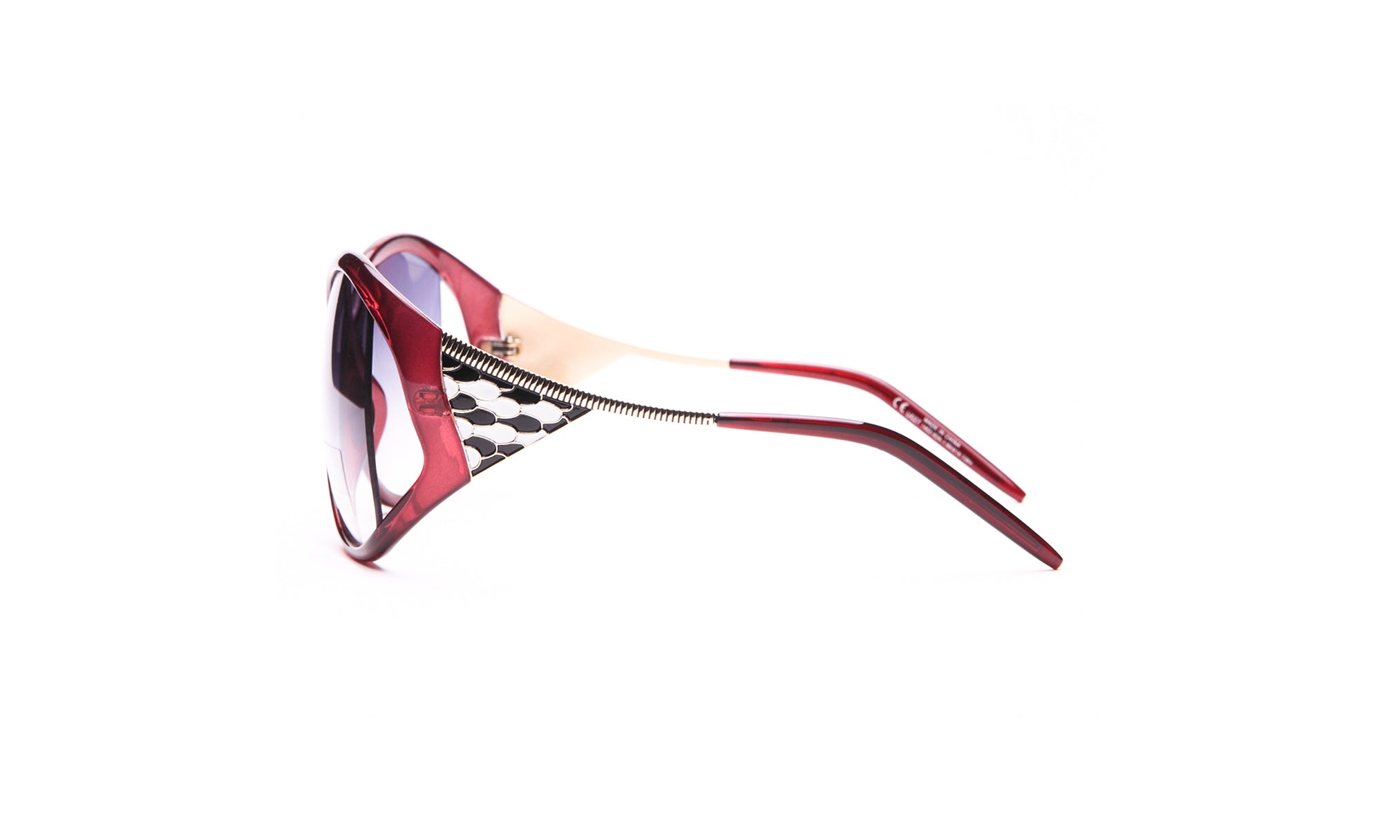 Dasein Feminine Fashion Oversized Sunglasses with Pop Out Mosaic Design