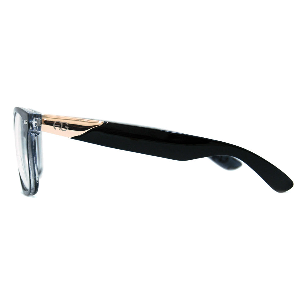 Dasein Square Polarized Sunglasses with Thick Metal Arms