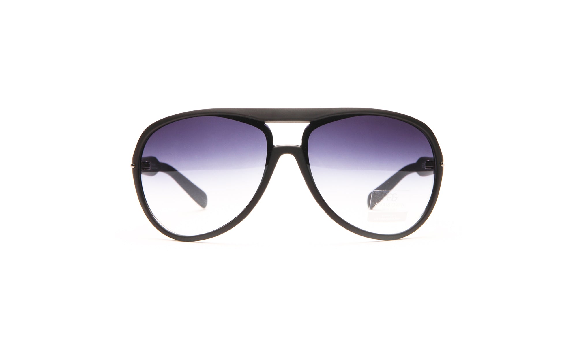 Dasein Feminine Fashion Thick Frame Sunglasses with Stripe Accent