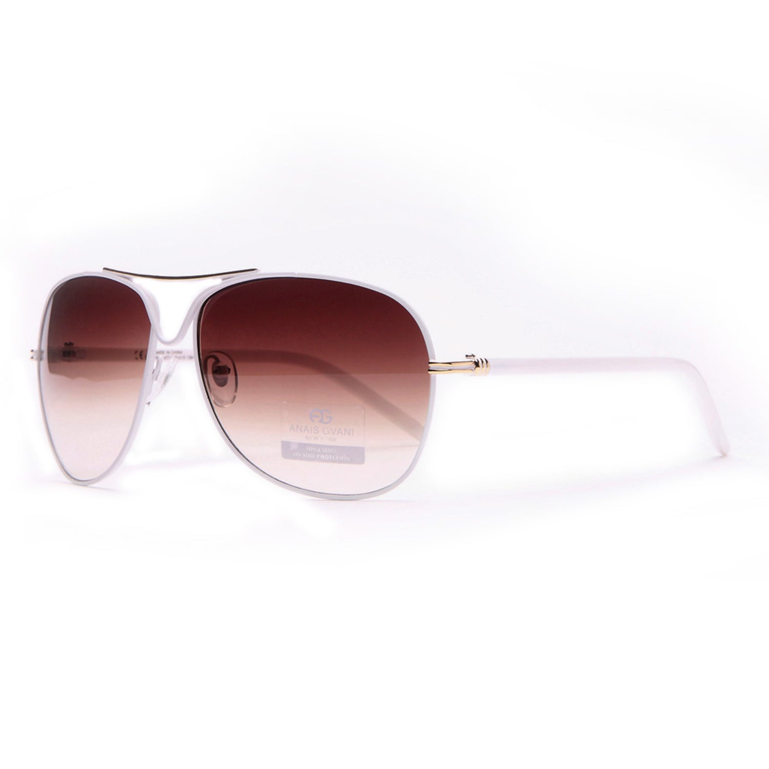 Women's Classic Metal Sunglasses Gradient Color Lens Aviator Sunglasses
