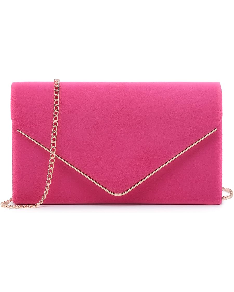 Women Faux Suede Evening Clutch Bags Formal Party Clutches Wedding Purses Cocktail Prom Clutches