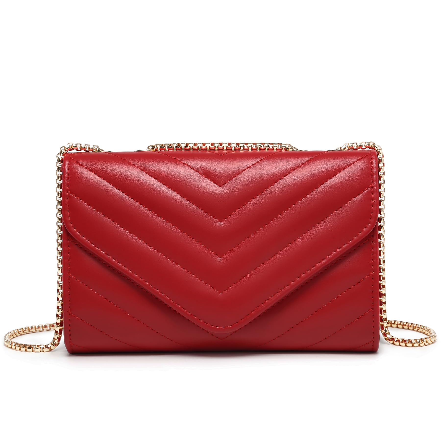 Women Small Quilted Crossbody Bags Stylish Designer Evening Bag Clutch Purses and Handbags with Chain Shoulder Strap