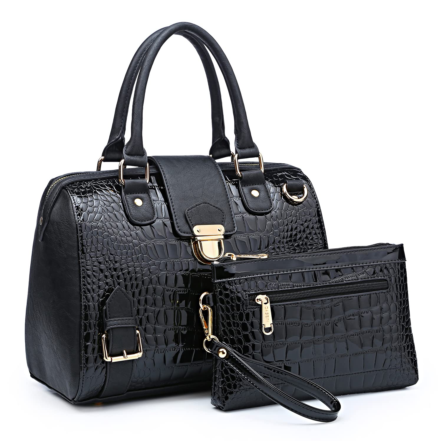 Women Barrel Handbags Fashion Satchel Bags Top Handle Shoulder Purses Vegan Leather Work Tote