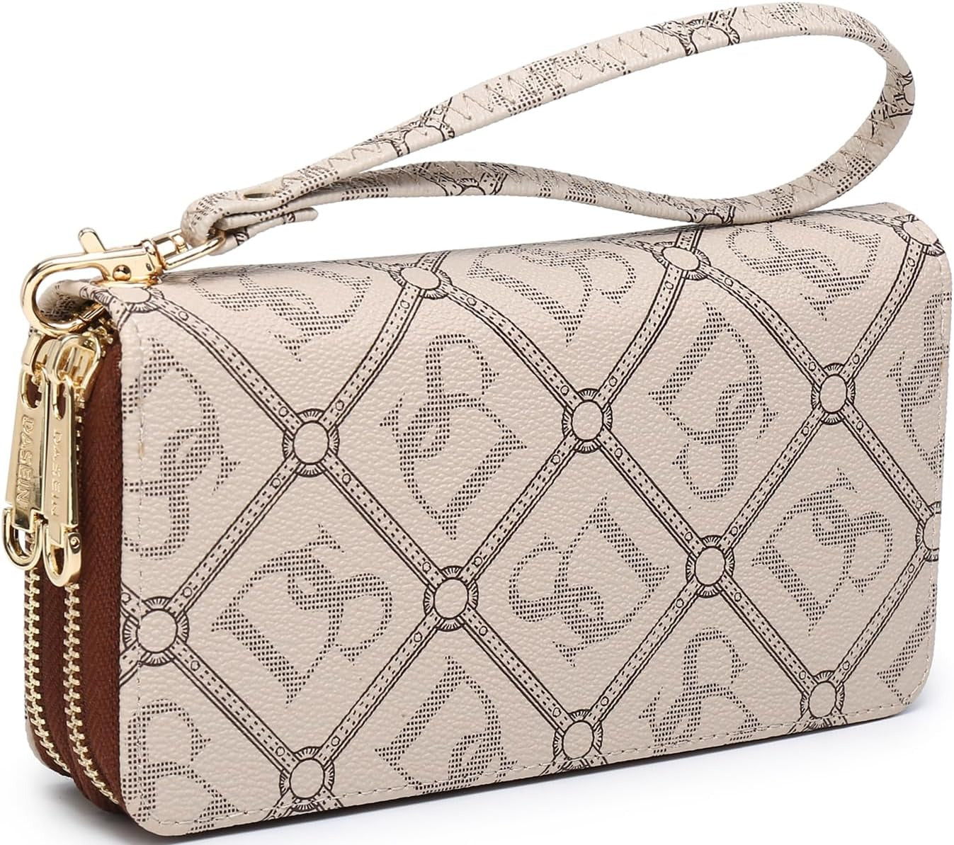 RFID Blocking Wallet Purse for Women Large Capacity Wristlet Clutch Bag Multi Card Holder Phone Case with Wrist Strap