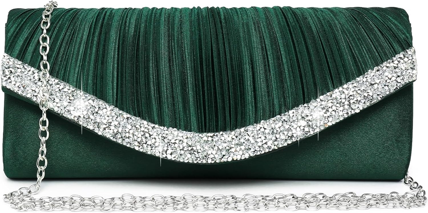 Clutch Purses for Women Evening Bags Formal Clutches with Rhinestones for Wedding Party Prom Dressy Purse