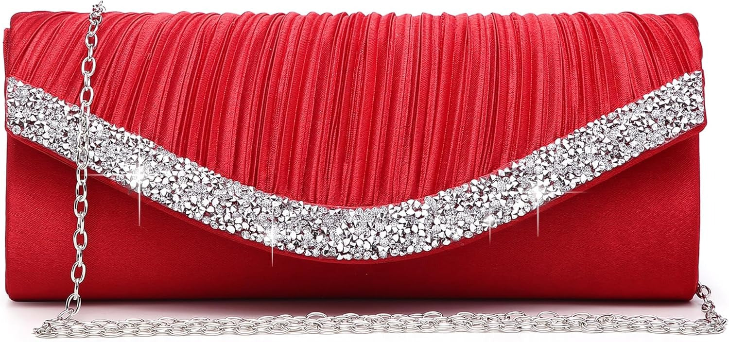 Clutch Purses for Women Evening Bags Formal Clutches with Rhinestones for Wedding Party Prom Dressy Purse