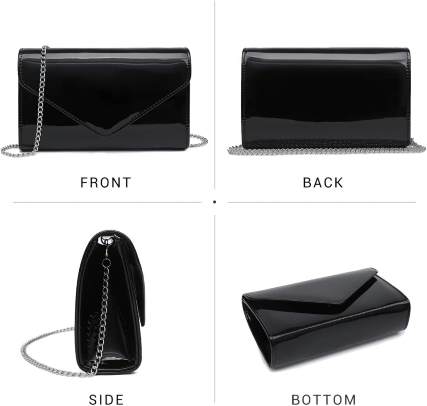 Women Glitter Evening Bags Formal Clutches Wedding Purses Party Dressy Clutch Purse Cocktail Prom Handbags
