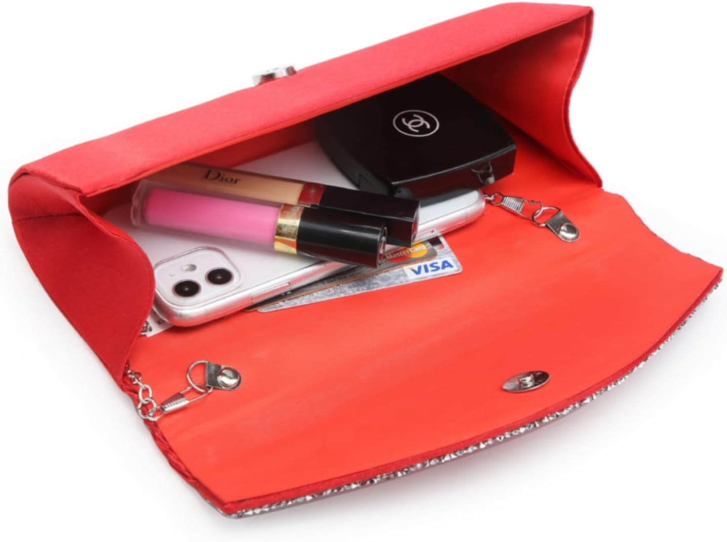 Clutch Purses for Women Evening Bags Formal Clutches with Rhinestones for Wedding Party Prom Dressy Purse