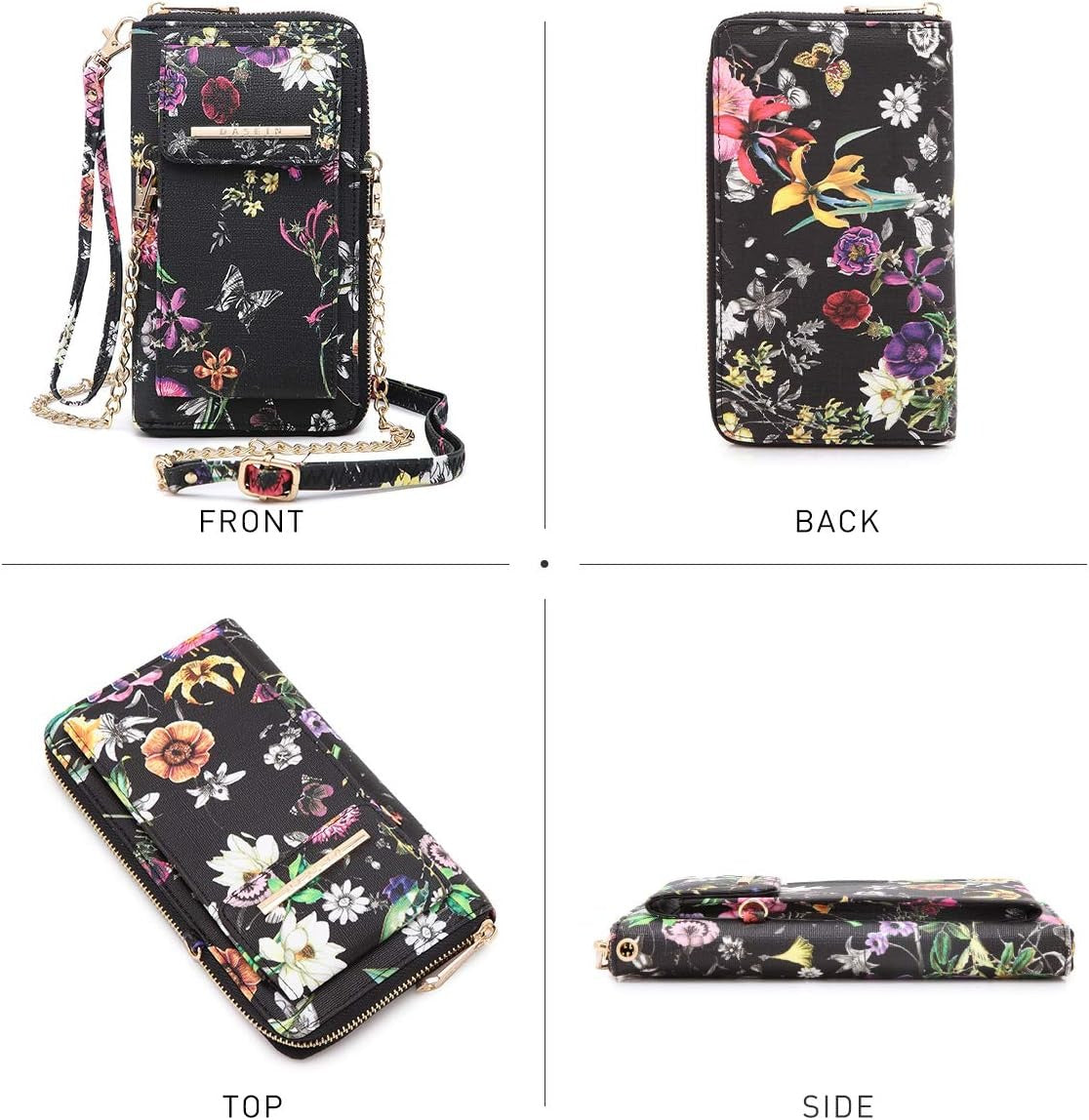 Crossbody Bag Phone Purse Handbag for Women Shoulder Bag Credit Card Wristlet Wallet with Multi Pockets