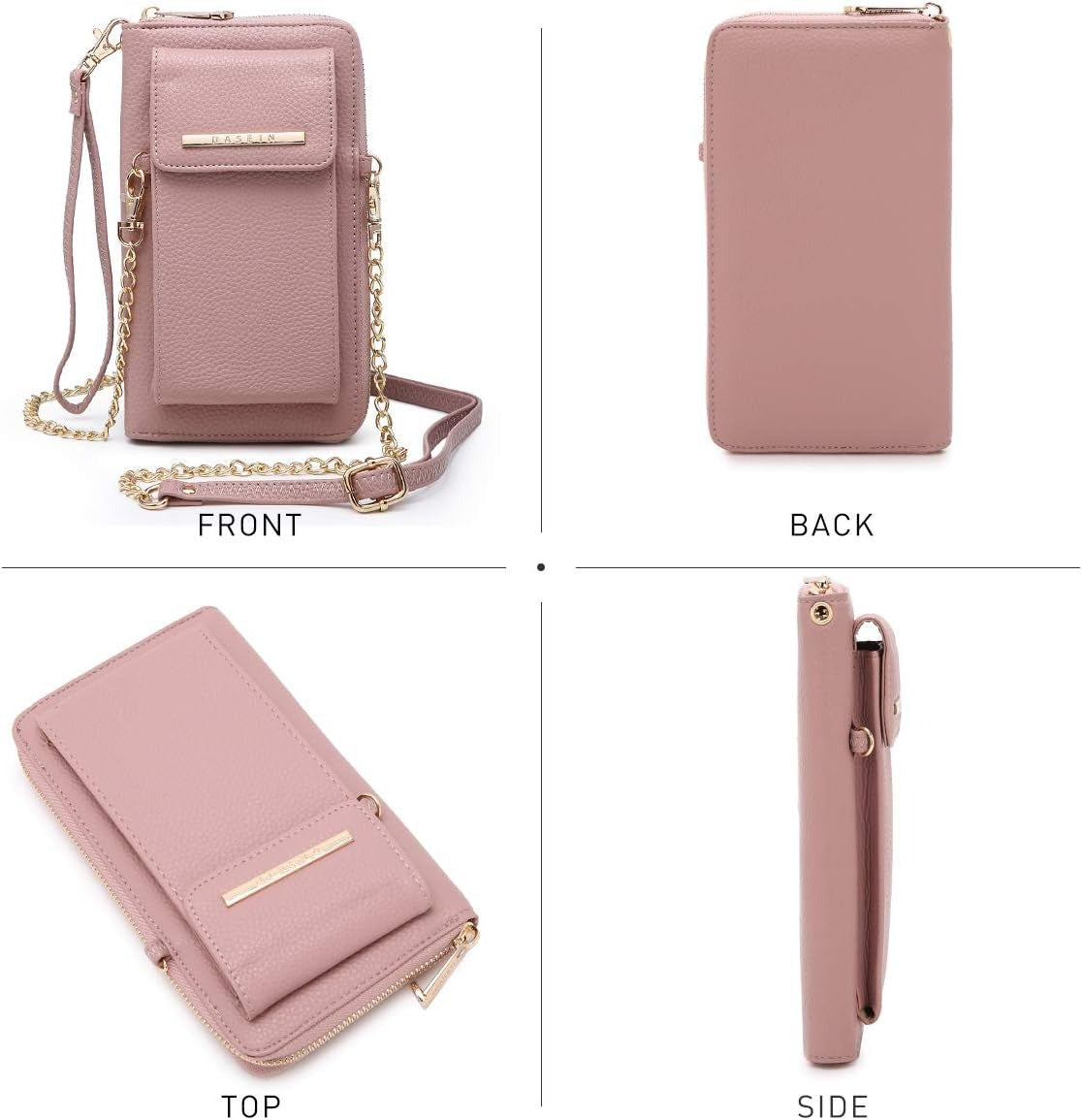 Crossbody Bag Phone Purse Handbag for Women Shoulder Bag Credit Card Wristlet Wallet with Multi Pockets