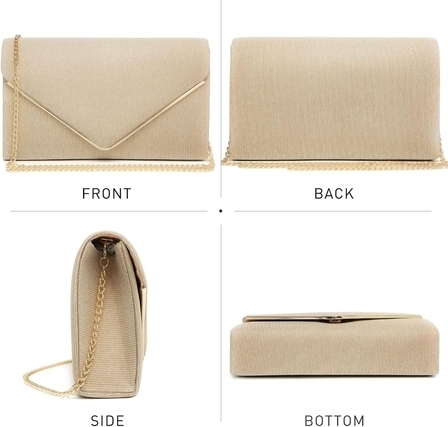 Women Glistening Clutches Handbags Evening Bags Wedding Purses Cocktail Prom Party Clutches