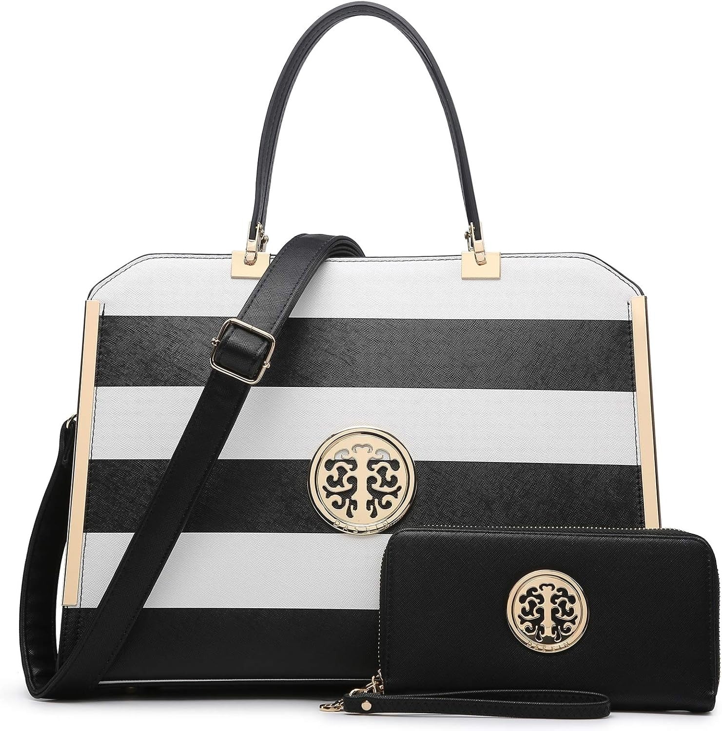 Women Purses and Handbags Top Handle Satchel Bags Large Shoulder Work Bag Tote with Wallet