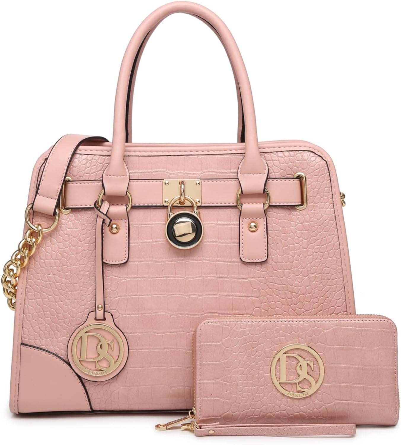 Women Handbags Top Handle Satchel Purse Shoulder Bag Hobo Bag Work Bag Set 2pcs