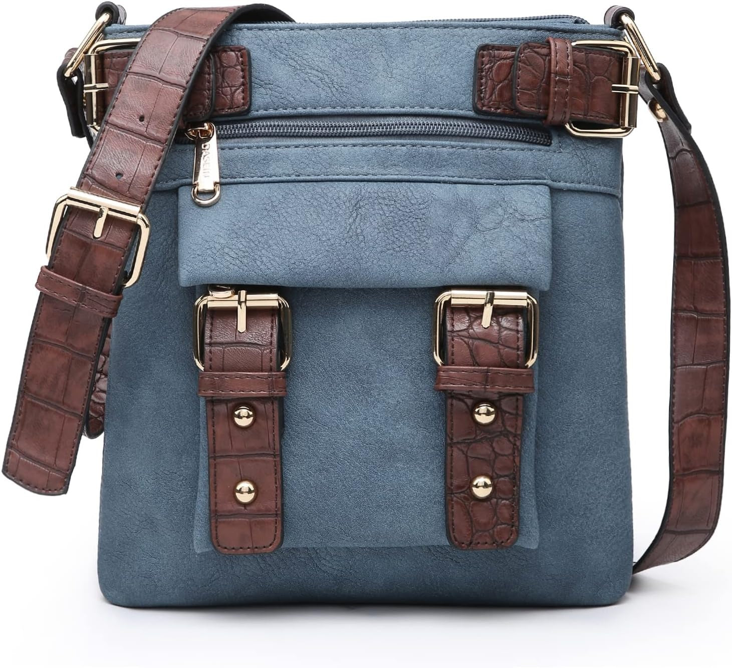Women Lightweight Crossbody Bags Soft Vegan Leather Messenger Bag Shoulder Bag Travel Purse