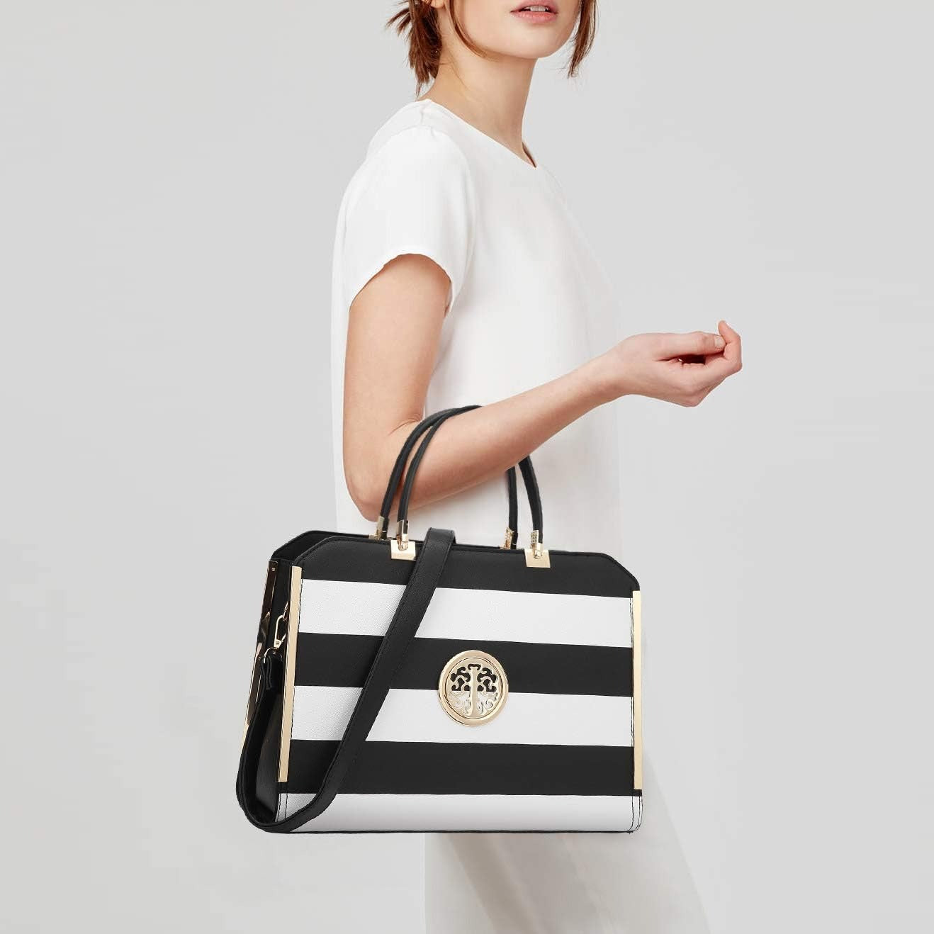 Women Purses and Handbags Top Handle Satchel Bags Large Shoulder Work Bag Tote with Wallet