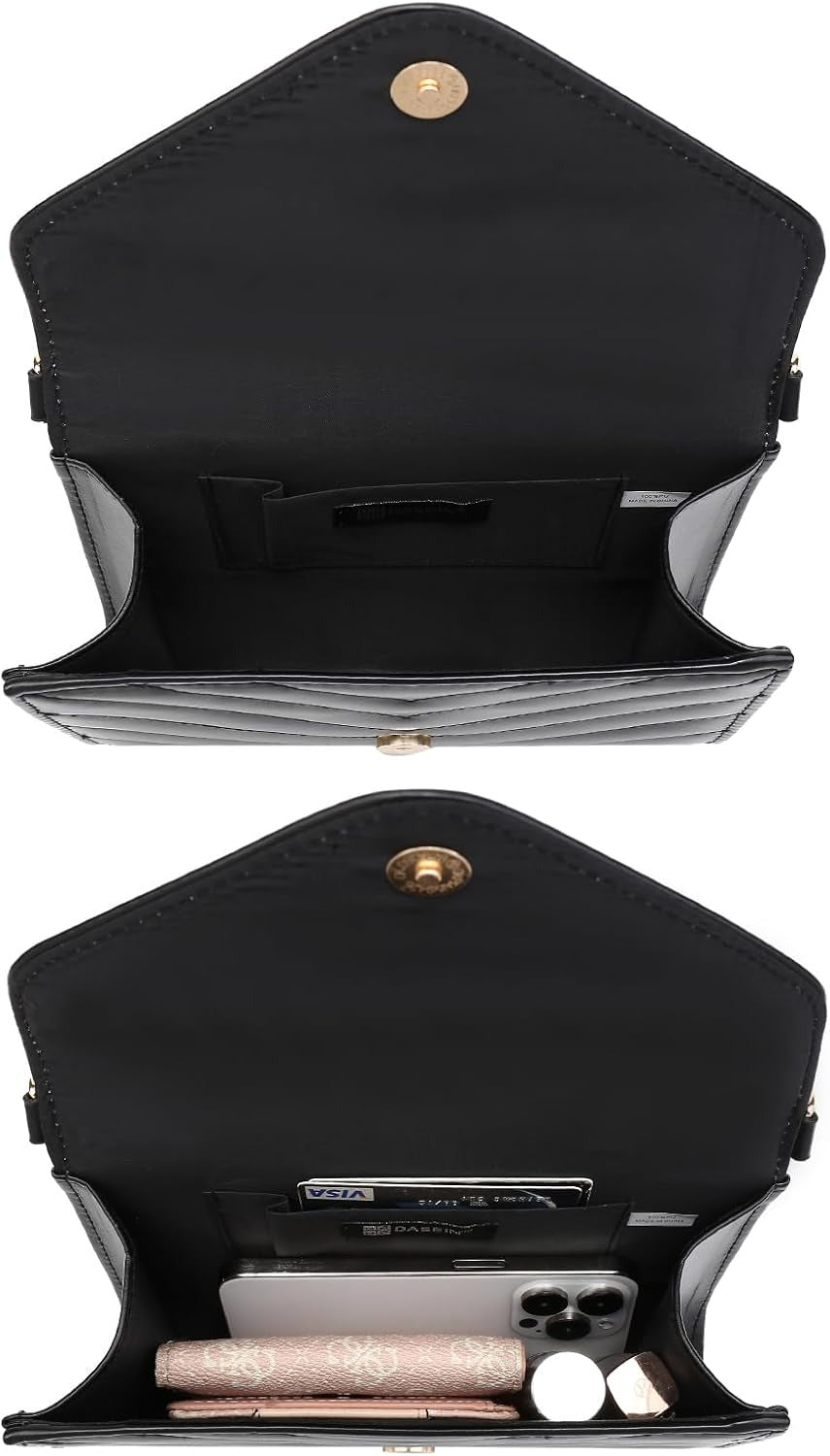 Women Small Quilted Crossbody Bags Stylish Designer Evening Bag Clutch Purses and Handbags with Chain Shoulder Strap