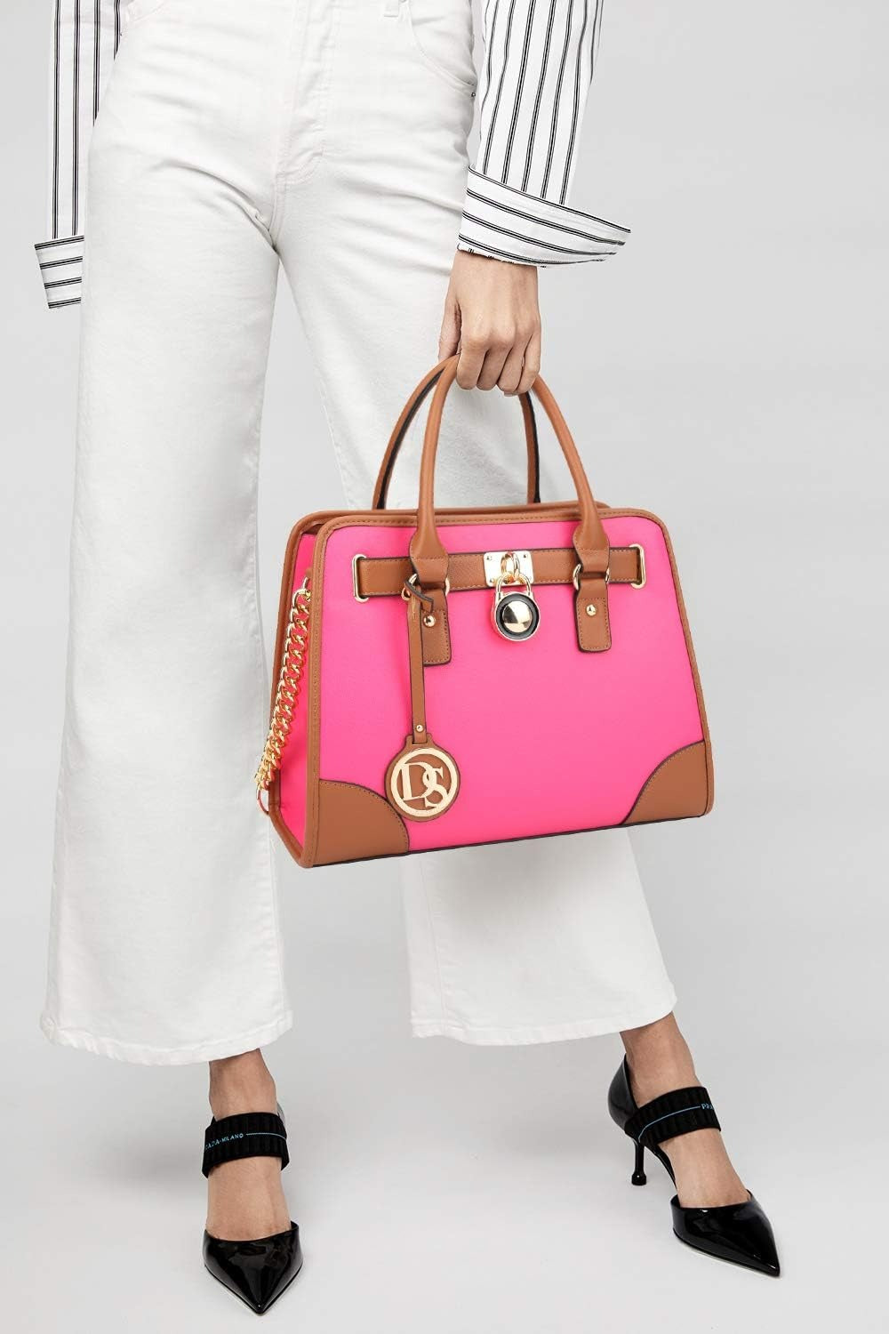 Women Handbags Top Handle Satchel Purse Shoulder Bag Hobo Bag Work Bag Set 2pcs