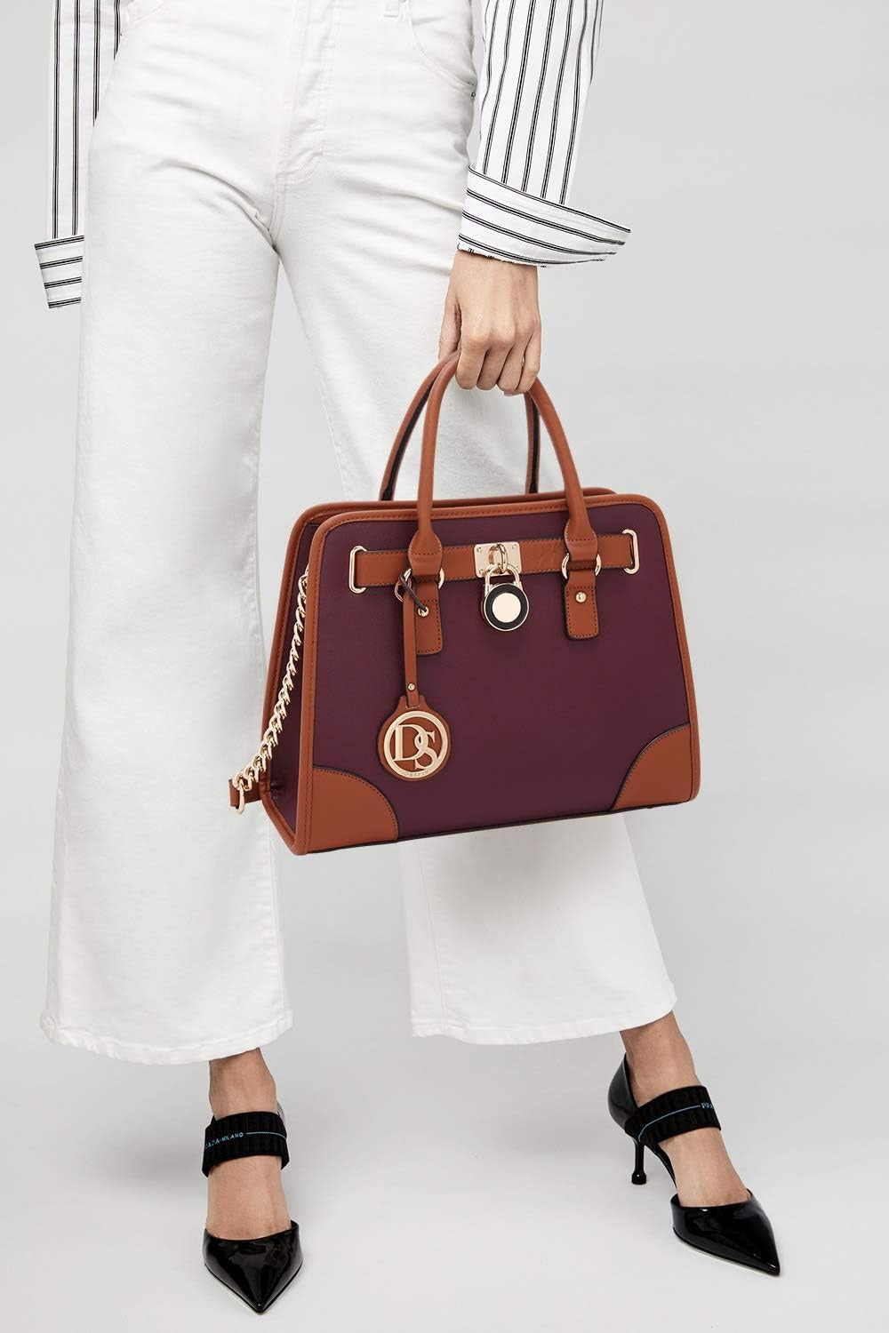 Women Handbags Top Handle Satchel Purse Shoulder Bag Hobo Bag Work Bag Set 2pcs