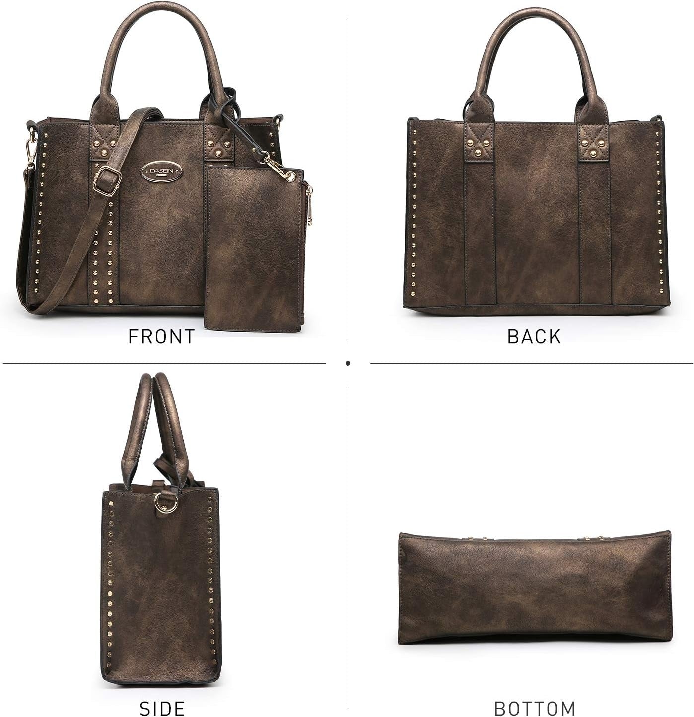 Purses Handbags for Women Tote Wallet Set Top Handle Satchel Shoulder Hobo Bag 3pcs