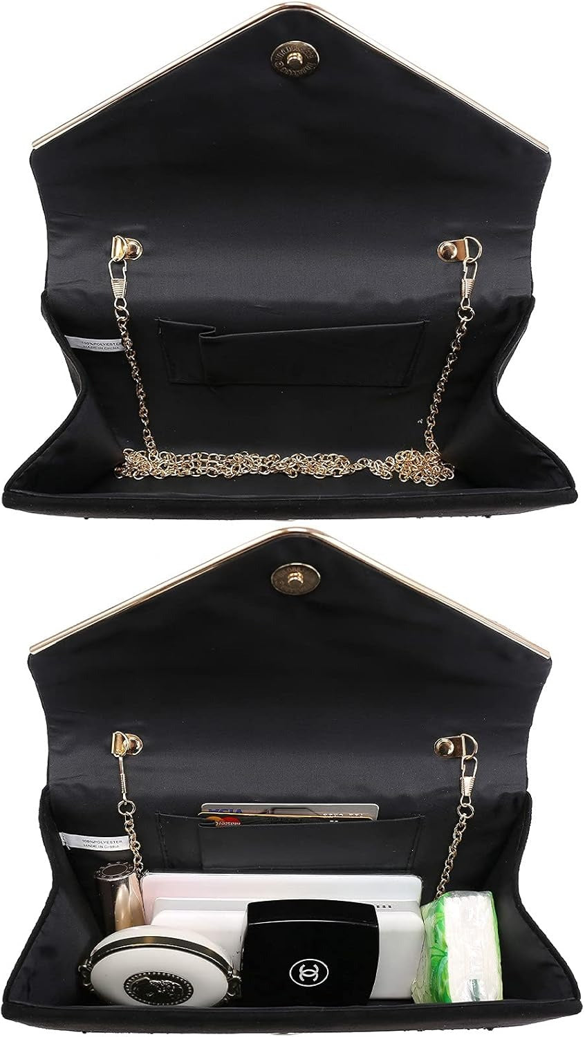 Women Rhinestone Evening Bag Faux Suede Clutch Formal Party Sparkly Purses Cocktail Wedding Handbag