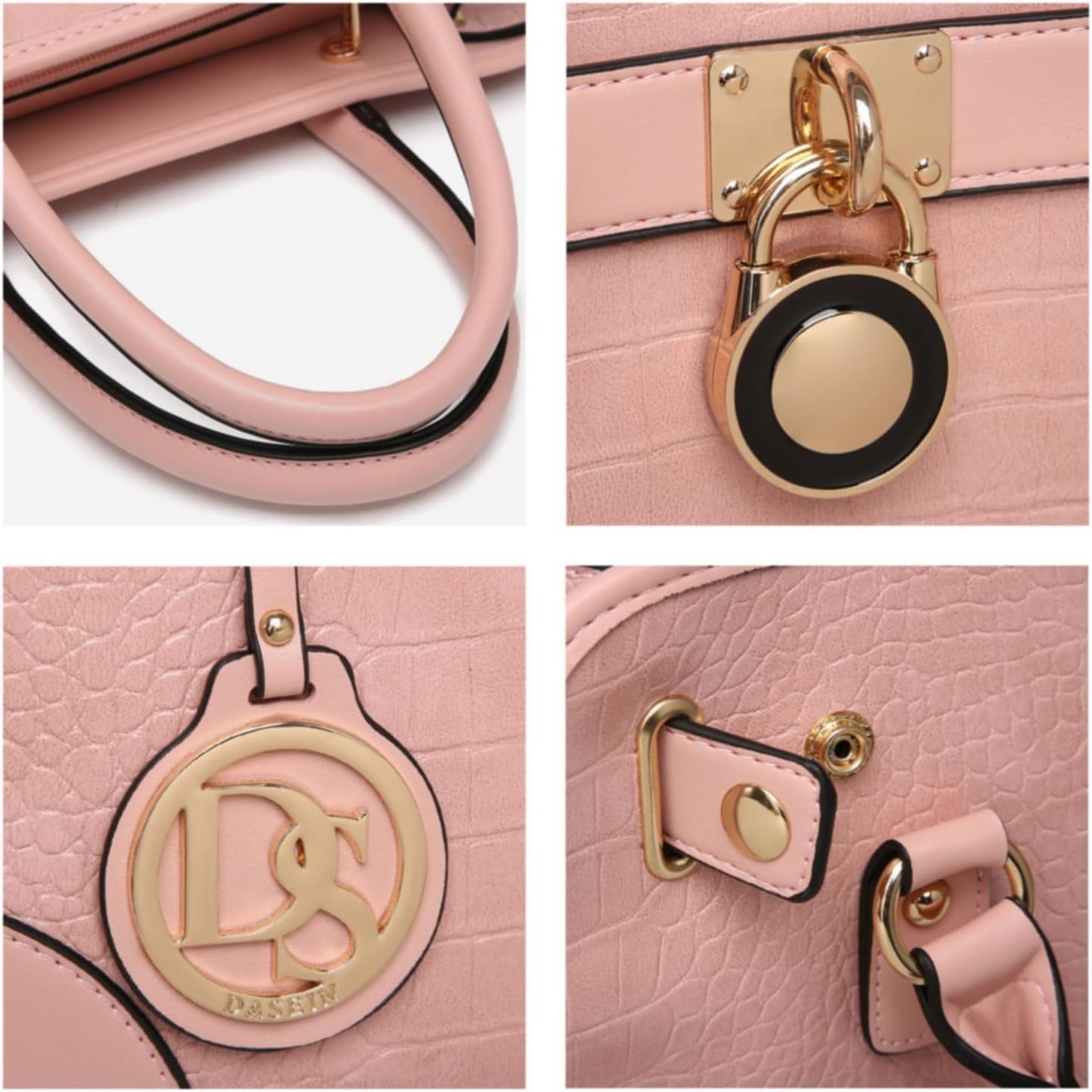 Women Handbags Top Handle Satchel Purse Shoulder Bag Hobo Bag Work Bag Set 2pcs
