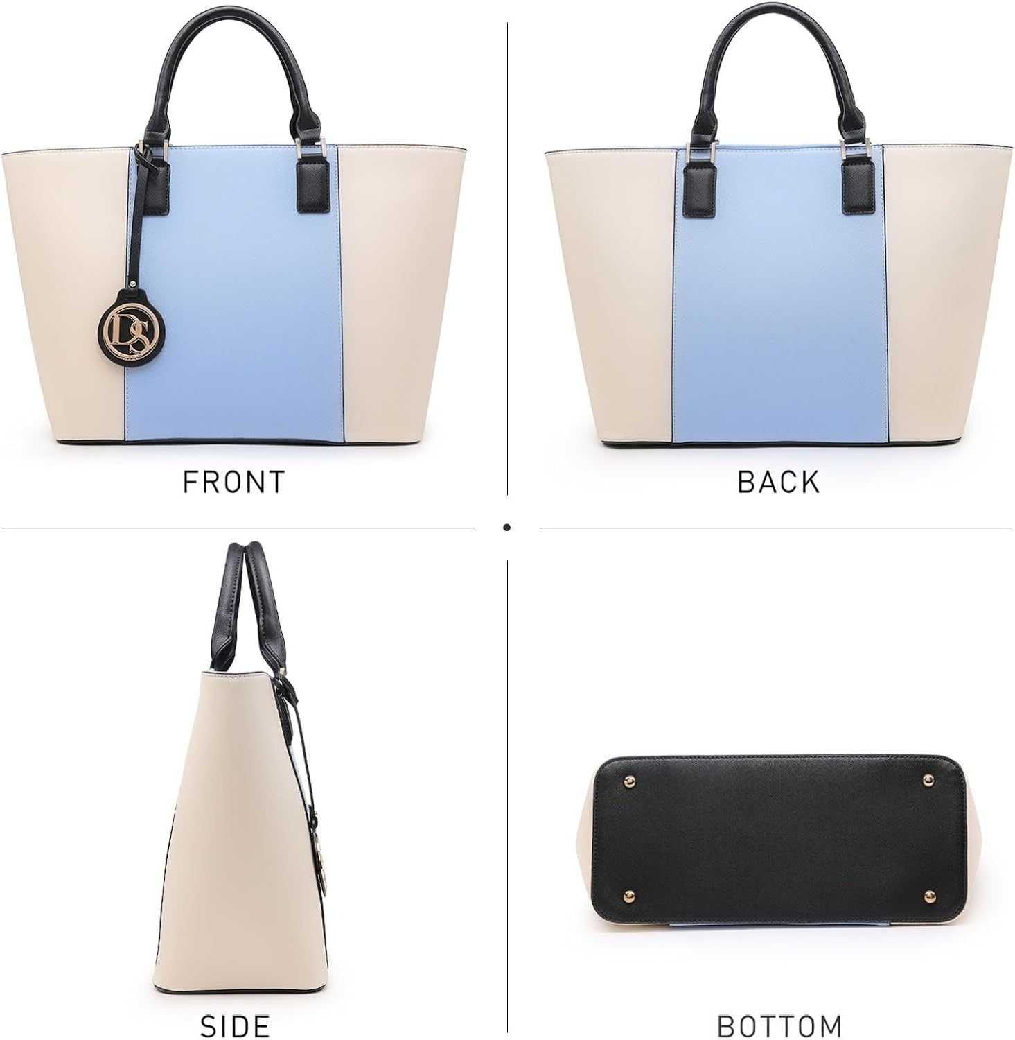 Satchel Purse Handbag for Women Large Shoulder Work Tote Bag With Matching Wallet