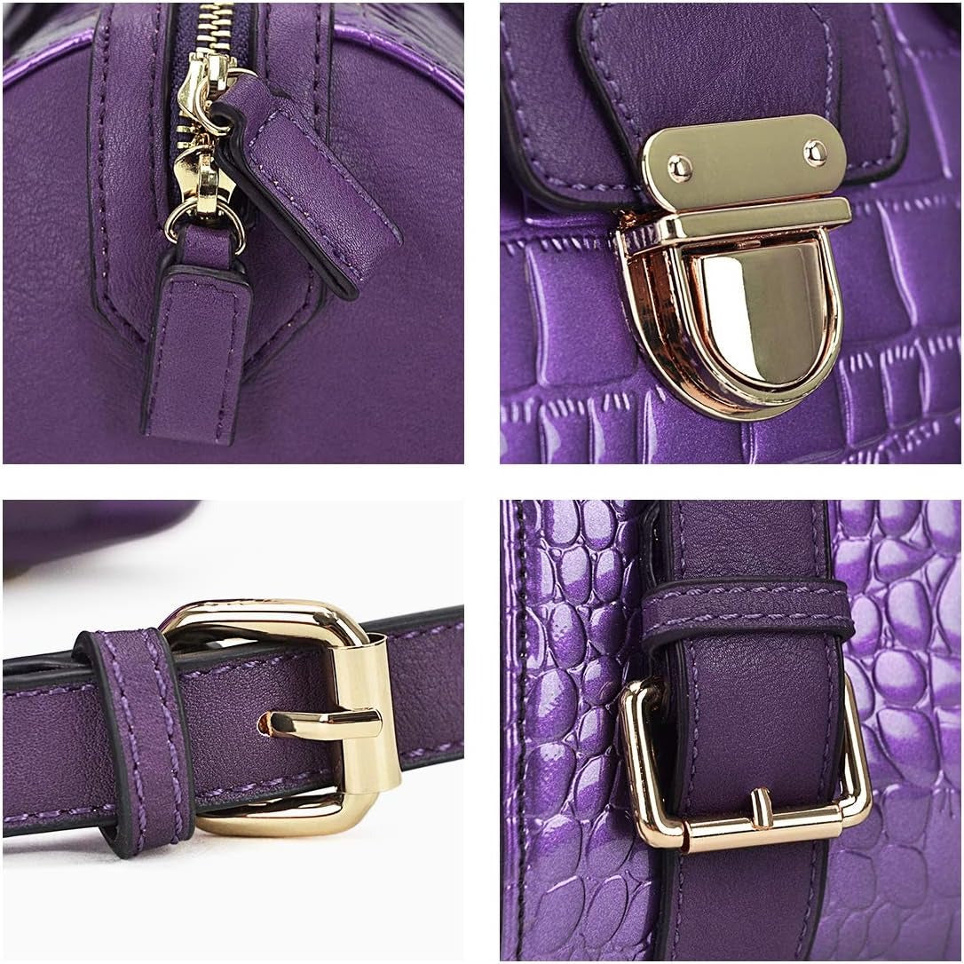 Women Barrel Handbags Fashion Satchel Bags Top Handle Shoulder Purses Vegan Leather Work Tote