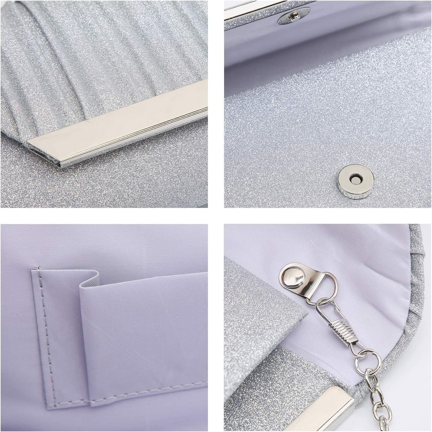 Women Evening Bags Wedding Purses Handbags Party Clutches Cocktail Prom Formal Clutch with Glitter Rhinestones