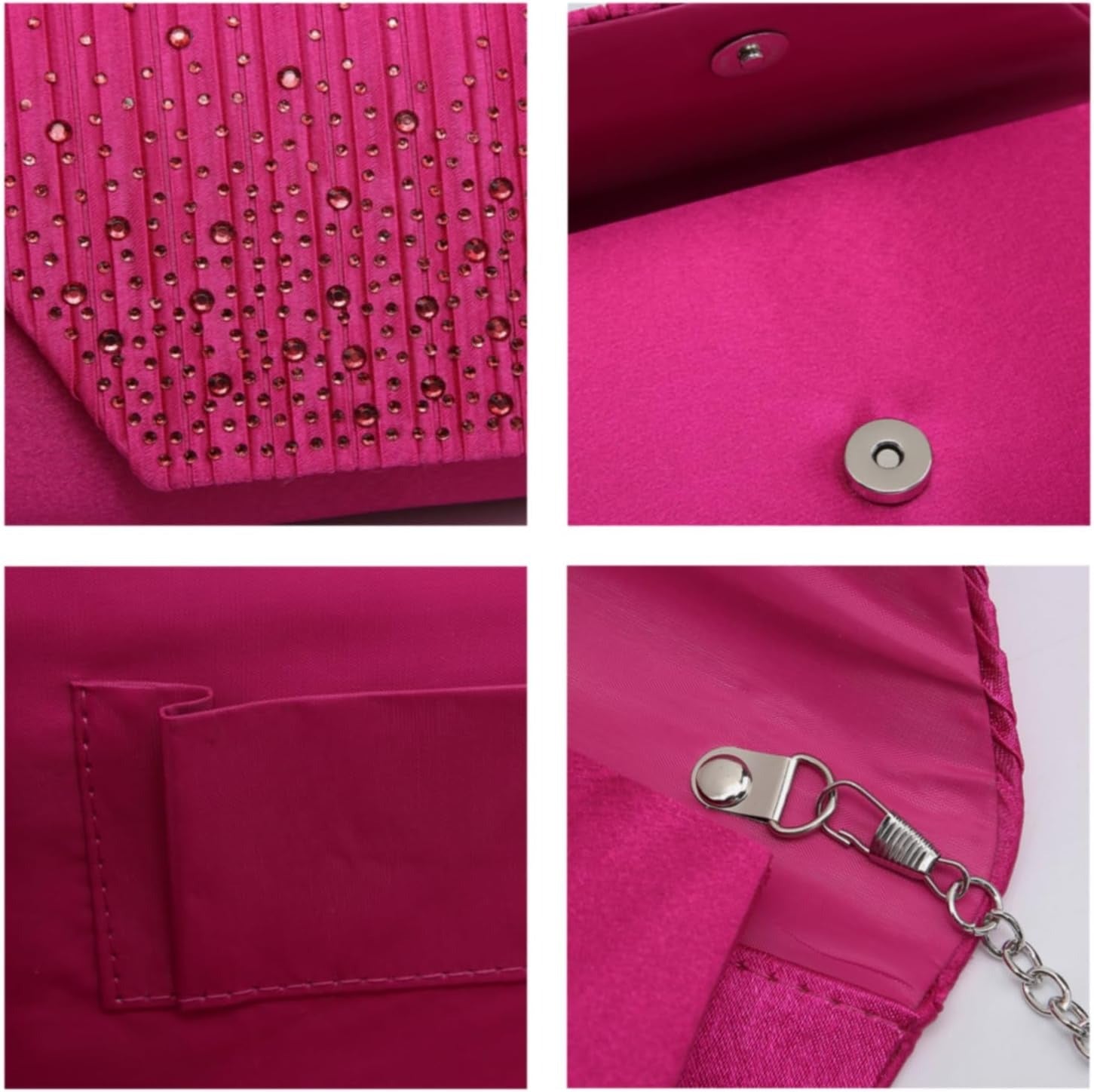 Women Evening Bags Wedding Purses Handbags Party Clutches Cocktail Prom Formal Clutch with Glitter Rhinestones