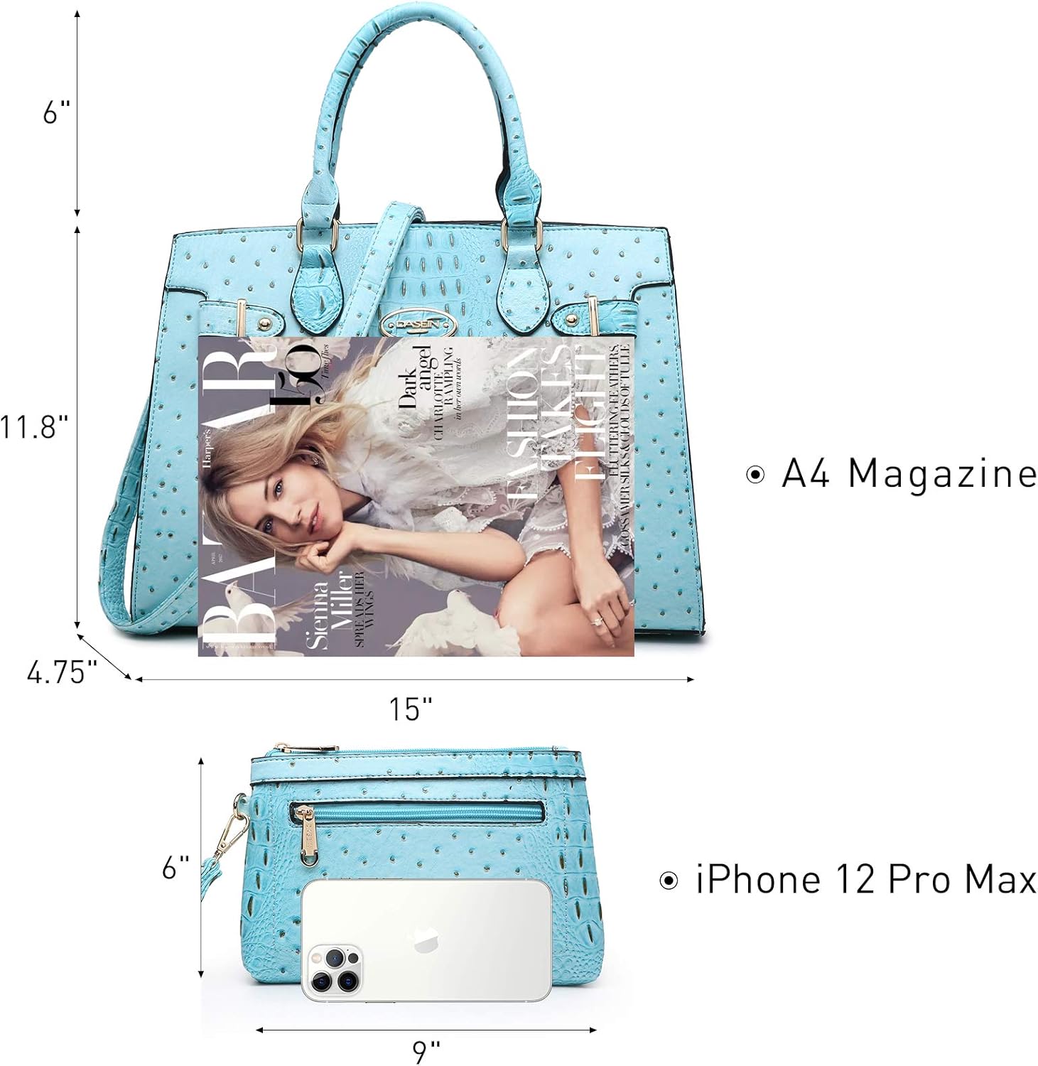 Women Handbags and Purses Ladies Shoulder Bag Top Handle Satchel Tote Work Bag