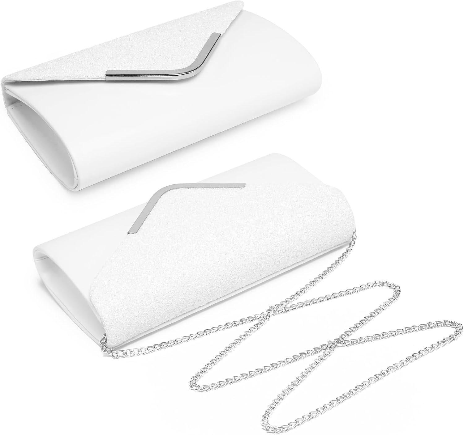 Women Evening Bags Formal Clutch Purses for Wedding Party Prom Handbags with Shoulder Strap and Glitter Flap | Formal, Wedding Party, Prom, with Shoulder Strap, Glitter Flap, Formal