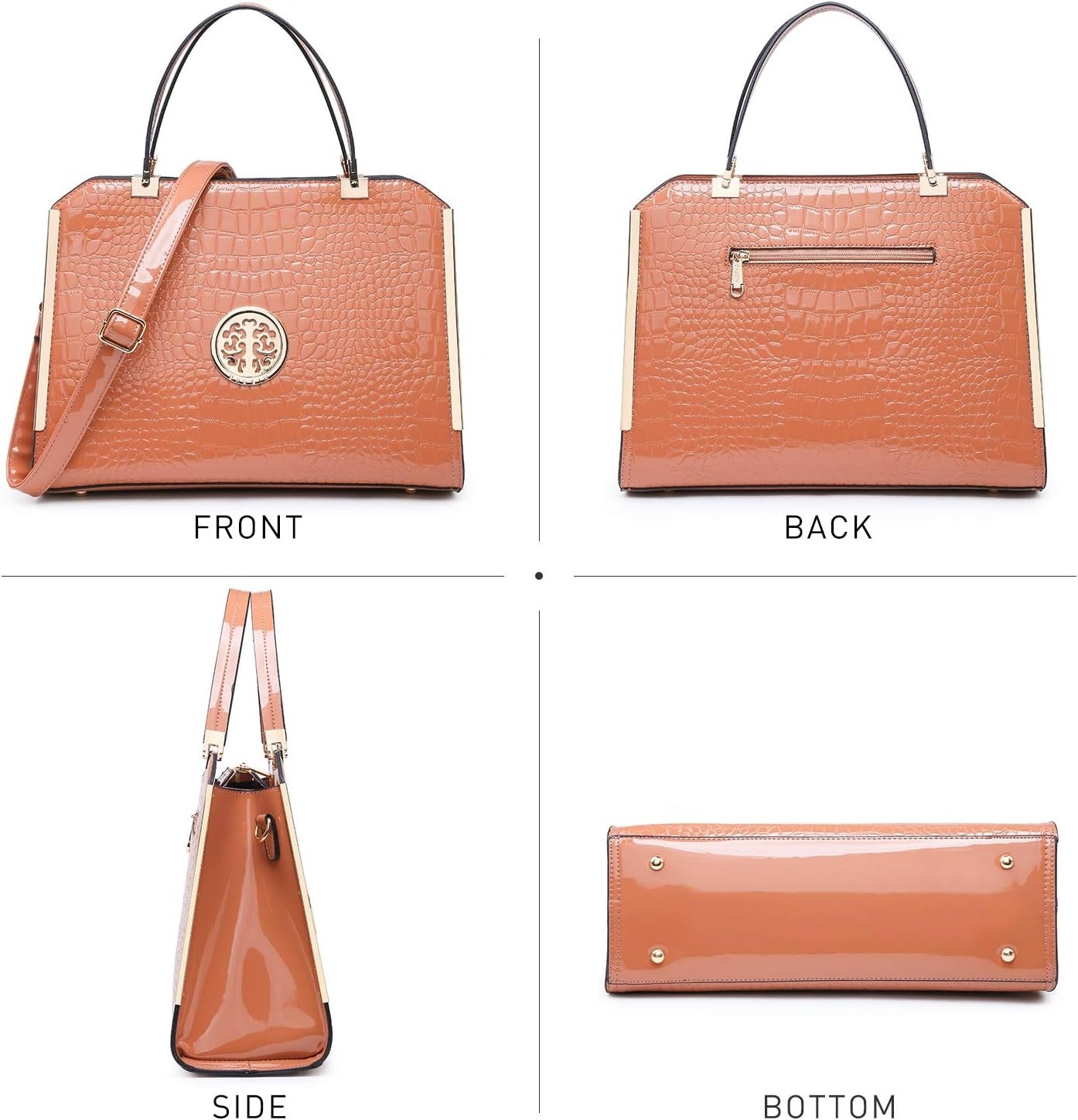 Women Purses and Handbags Top Handle Satchel Bags Large Shoulder Work Bag Tote with Wallet