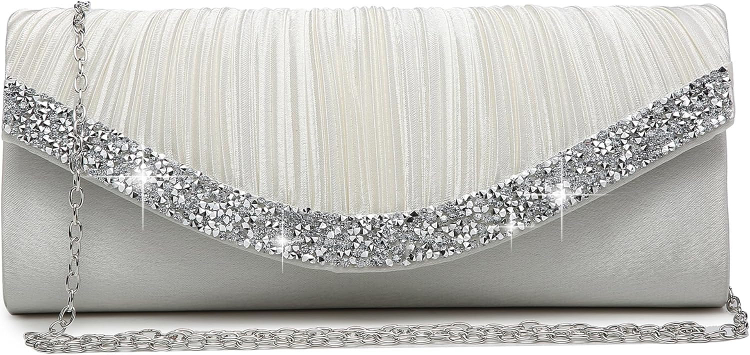 Clutch Purses for Women Evening Bags Formal Clutches with Rhinestones for Wedding Party Prom Dressy Purse