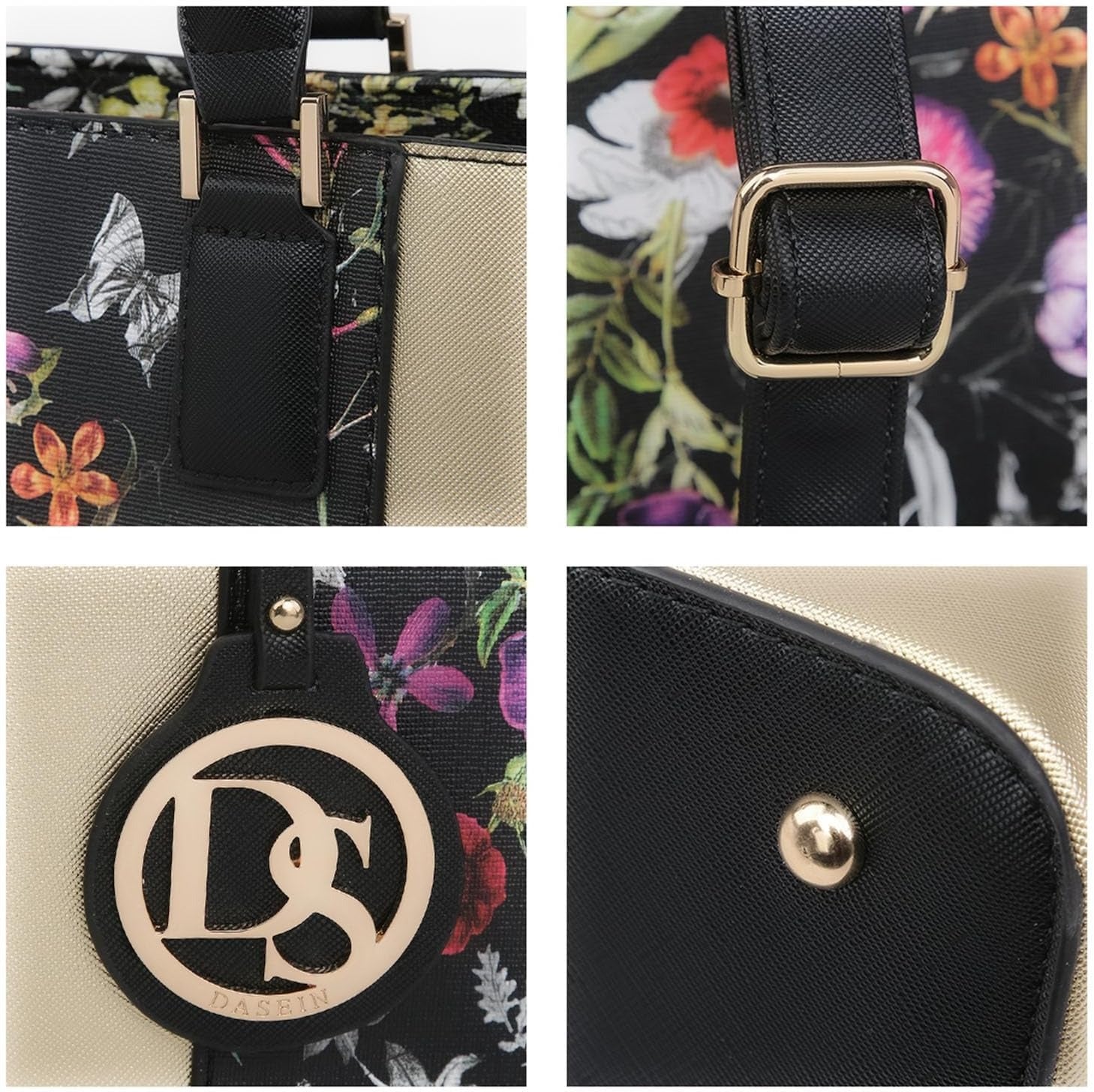Satchel Purse Handbag for Women Large Shoulder Work Tote Bag With Matching Wallet