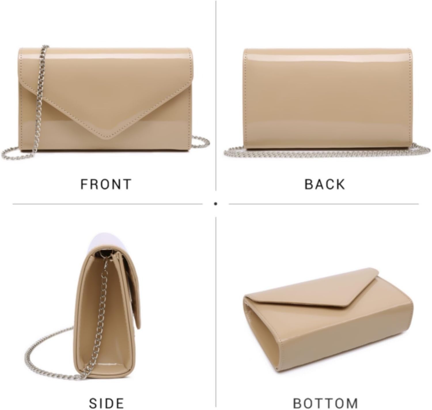 Women Glitter Evening Bags Formal Clutches Wedding Purses Party Dressy Clutch Purse Cocktail Prom Handbags