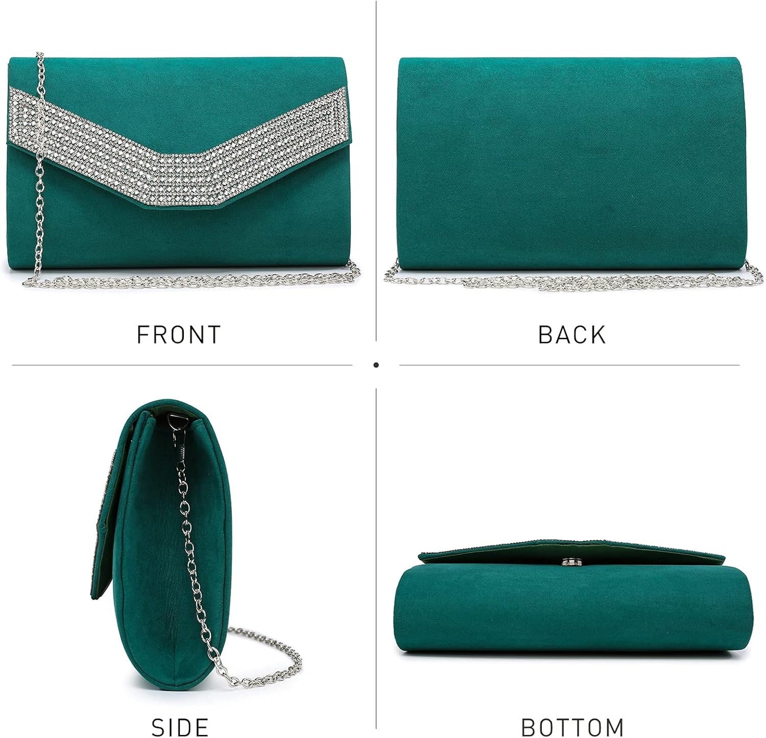 Women's Evening Bags Formal Party Clutches Wedding Purses Cocktail Prom Handbags