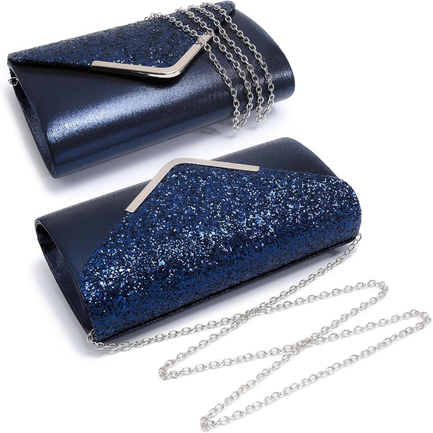 Women Evening Bags Formal Clutch Purses for Wedding Party Prom Handbags with Shoulder Strap and Glitter Flap | Formal, Wedding Party, Prom, with Shoulder Strap, Glitter Flap, Formal