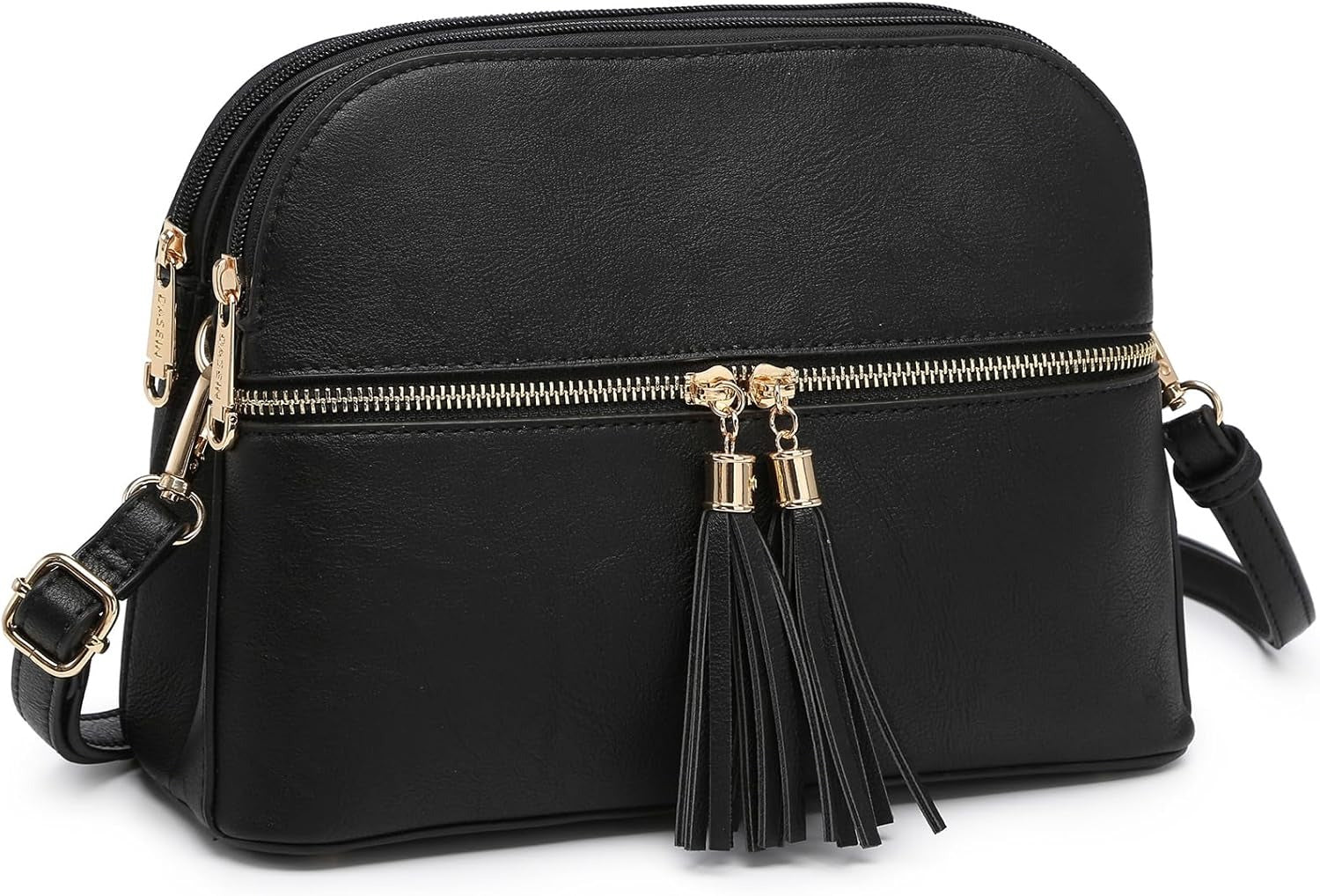 Women Tassel Zipper Pocket Crossbody Bag Shoulder Purse Fashion Travel Bag with Multi Pockets